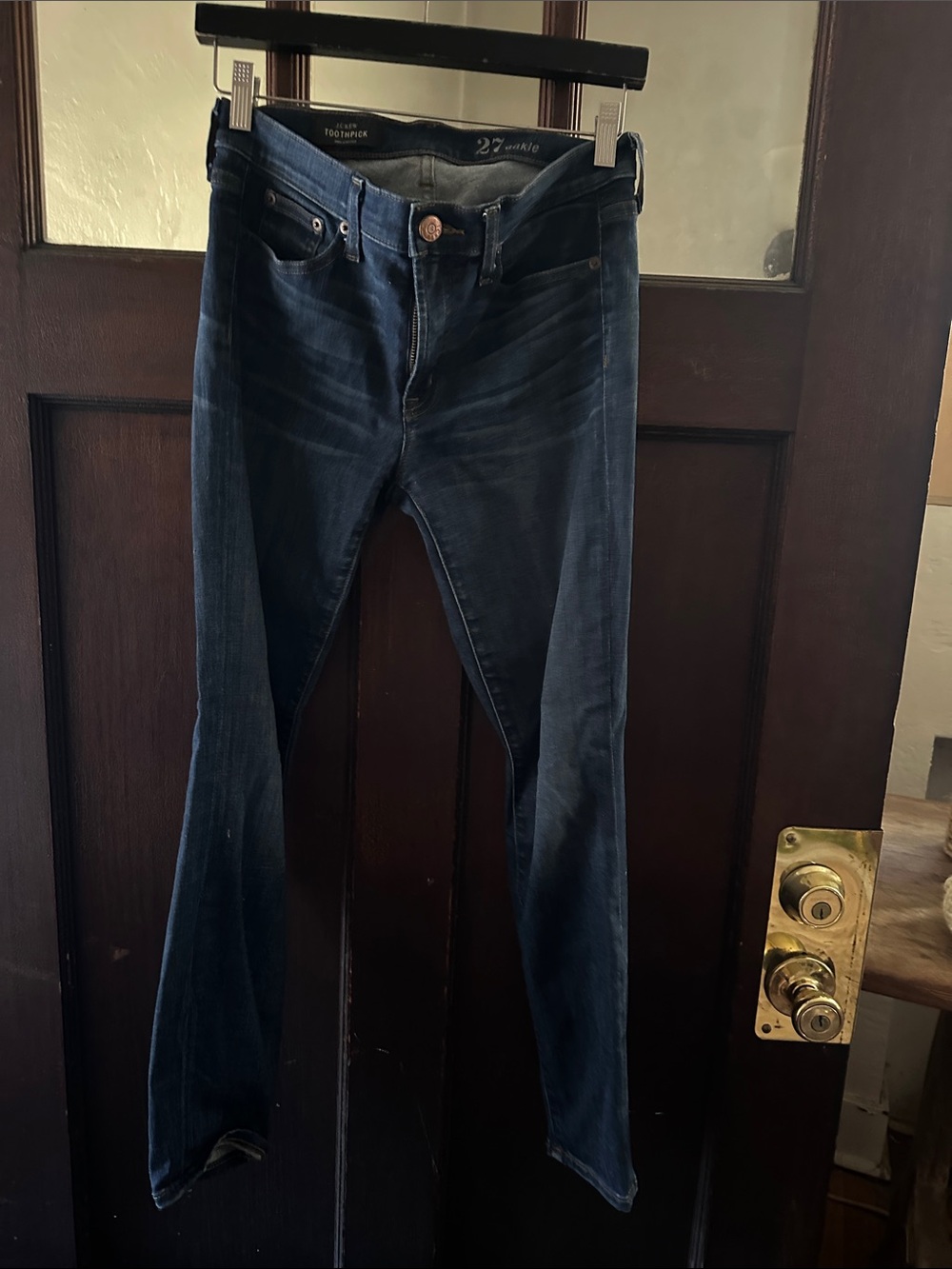 J. Crew Men's Dark Blue Skinny Jeans